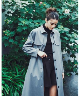 ＷＵ３７　ＭＡＮＴＥＡＵ　ベーシックツイルトレンチコート（６２３６ＷＵ３７８２０）