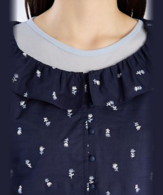 ＷＸ２２　ＣＨＥＭＩＳＥ　フラワーエンブロイダリーブラウス（６２４２ＷＸ２２６８０）