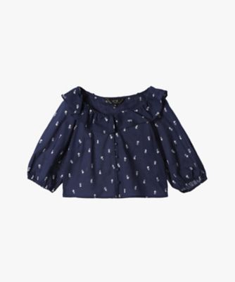 ＷＸ２２　ＣＨＥＭＩＳＥ　フラワーエンブロイダリーブラウス（６２４２ＷＸ２２６８０）