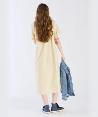ＷＸ３４　ＲＯＢＥ　ドビーストライプシャツドレス（６２６３ＷＸ３４２００）