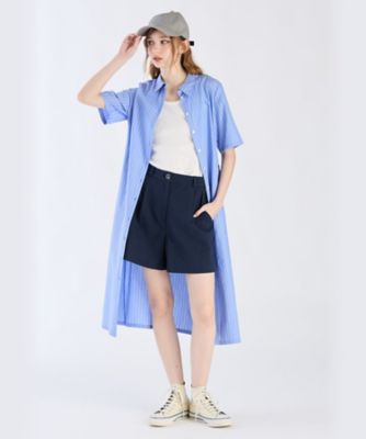 ＷＸ３４　ＲＯＢＥ　ドビーストライプシャツドレス（６２６３ＷＸ３４６５０）
