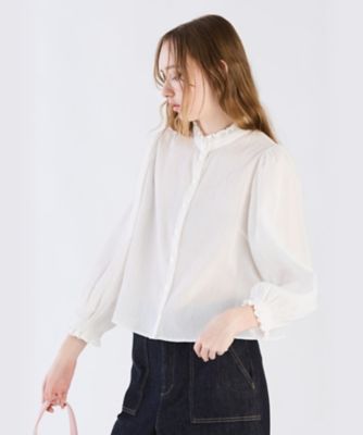 コットンクレープフリルブラウス（6264WX35010） | TO B