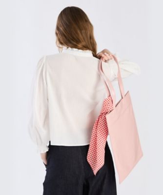 美品 アニエスベー agnès b. フリルブラウス ジップフロント 綿100 美品 アニエスベー agnès b. フリルブラウス ジップフロント 綿100