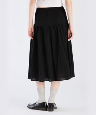 SALEで更にお買得 WX35 JUPE コットンクレープスカート スカート