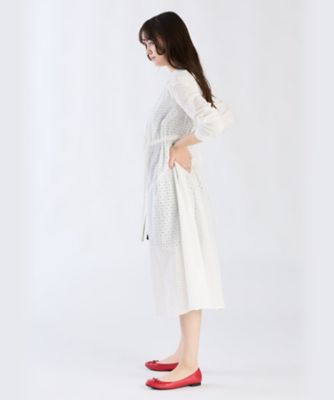 WX40 ROBE コットンフラワーレースワンピース