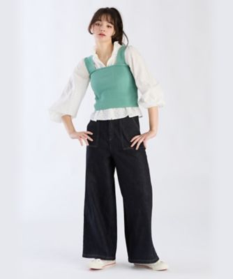 ＷＸ４０　ＣＨＥＭＩＳＥ　コットンフラワーレースブラウス（６２７１ＷＸ４００１０）