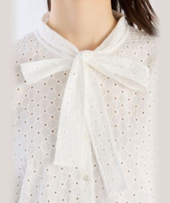 ＷＸ４０　ＣＨＥＭＩＳＥ　コットンフラワーレースブラウス（６２７１ＷＸ４００１０）
