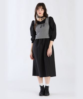 ＷＸ４１　ＲＯＢＥ　リネンコットンシャーリングドレス（６２７２ＷＸ４１０００）