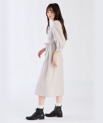 ＷＸ４１　ＲＯＢＥ　リネンコットンシャーリングドレス（６２７２ＷＸ４１８６４）