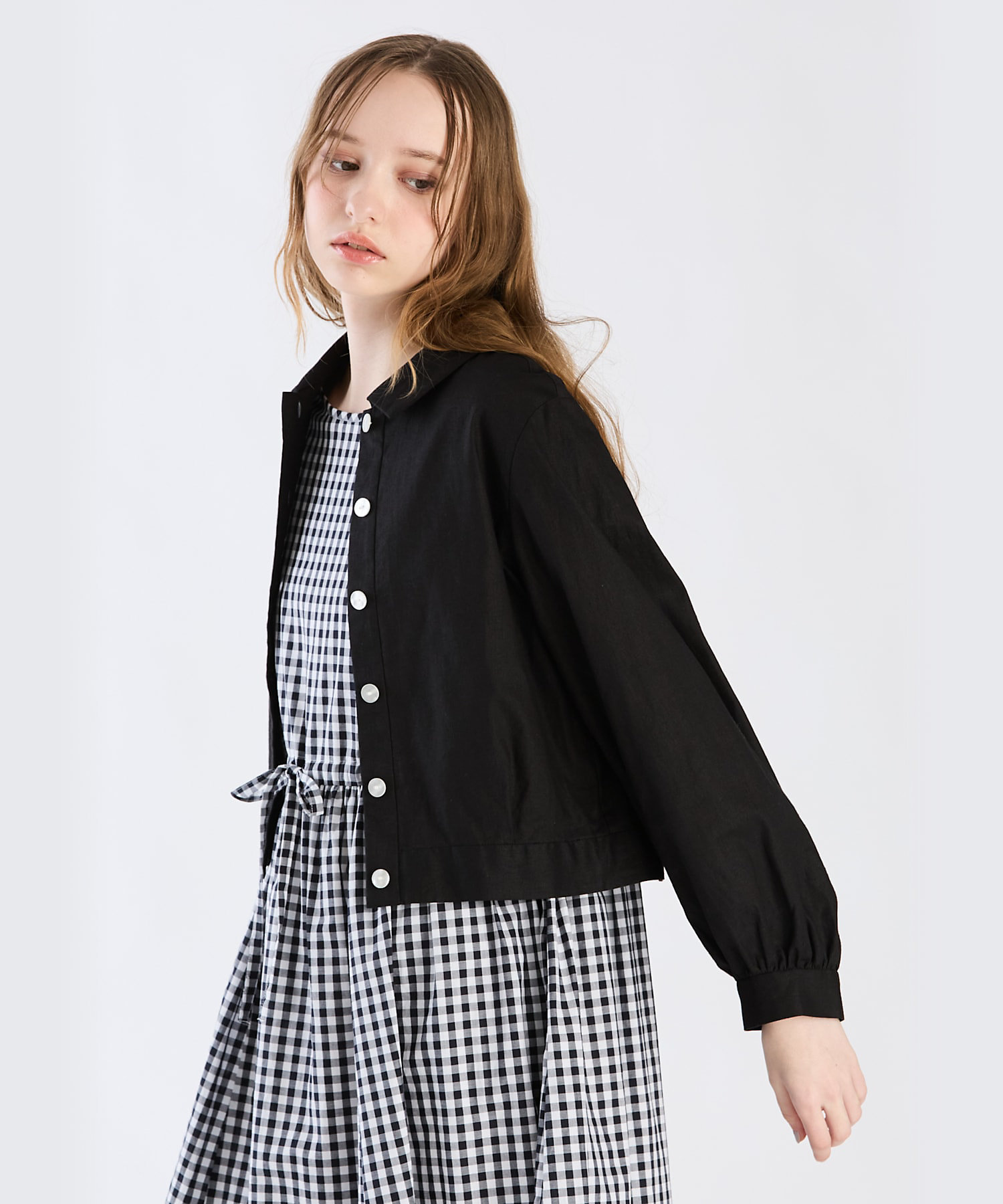 WX43 VESTE コットンリネンポプリンジャケット WX43 VESTE コットンリネンポプリンジャケット