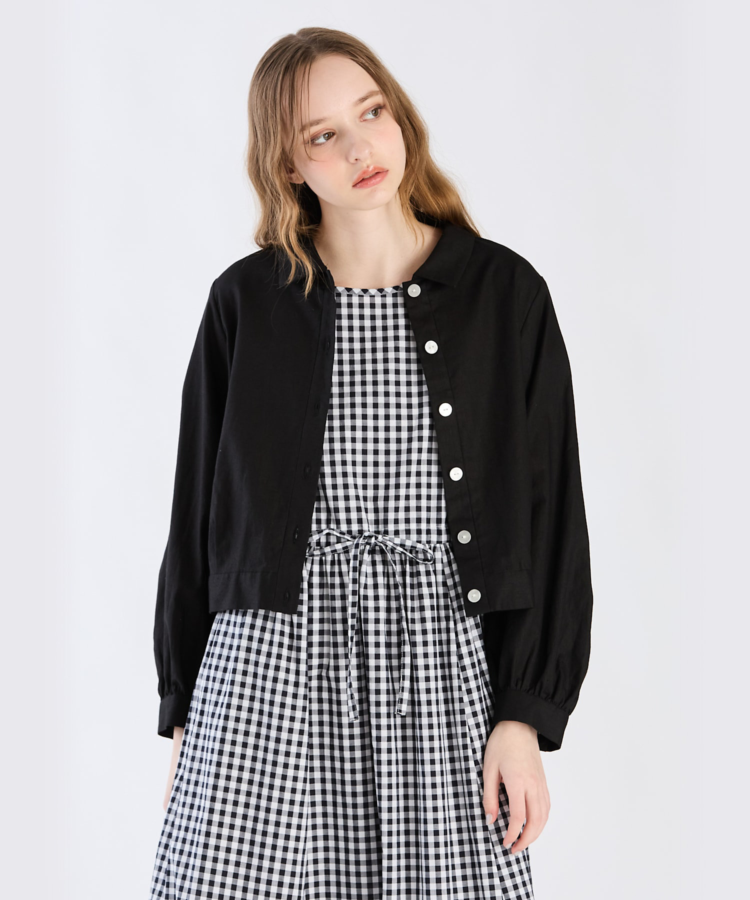 WX43 VESTE コットンリネンポプリンジャケット WX43 VESTE コットンリネンポプリンジャケット