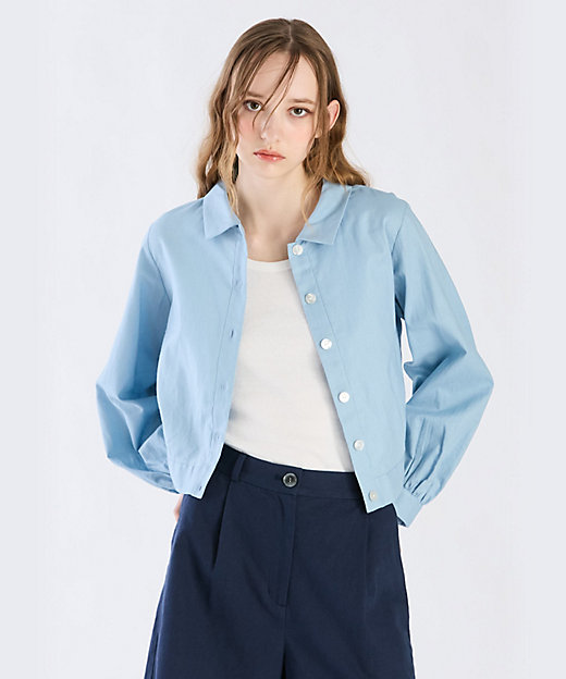 WX43 VESTE コットンリネンポプリンジャケット WX43 VESTE コットンリネンポプリンジャケット