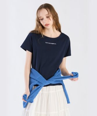 (新品)アニエス・ベー　日向坂 Tシャツ 水色 ニュークロップドコンパクトTシャツ（6047WU20600