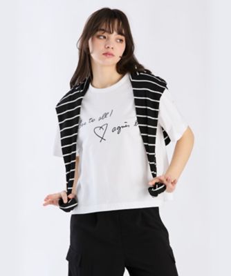 ＜TO B. BY AGNES B.＞ＷＷ２１　ＴＳ　ラブトゥーオールＴシャツ（６２８１ＷＷ２１０１０）