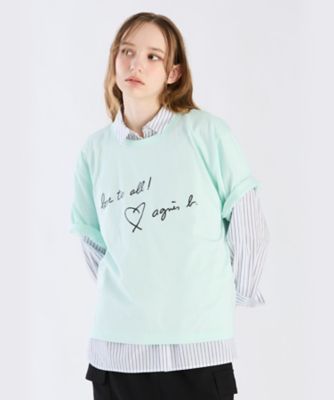 アニエスベー  とってもゆったりＴシャツ ニュークロップドコンパクトTシャツ（6047WU20600