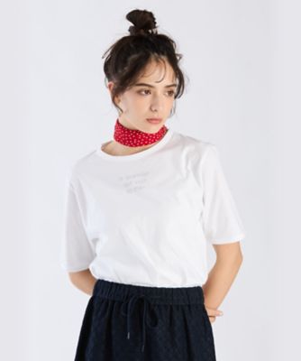 メッセージ　プリント　半袖　Ｔシャツ　”Ｌｅ　ｐｒｅｍｉｅｒ　ｑｕｉ　ｖｏｉｔ　ｌａ　ｍｅｒ”（６２８２ＷＷ２１０１０）