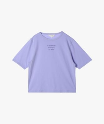 メッセージ　プリント　半袖　Ｔシャツ　”Ｌｅ　ｐｒｅｍｉｅｒ　ｑｕｉ　ｖｏｉｔ　ｌａ　ｍｅｒ”（６２８２ＷＷ２１５４１）