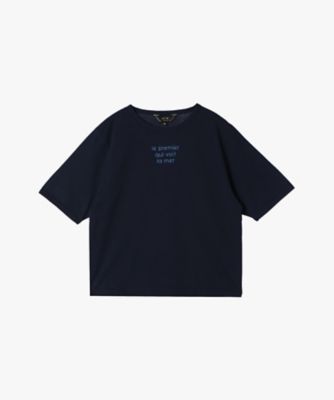 メッセージ　プリント　半袖　Ｔシャツ　”Ｌｅ　ｐｒｅｍｉｅｒ　ｑｕｉ　ｖｏｉｔ　ｌａ　ｍｅｒ”（６２８２ＷＷ２１６８０）