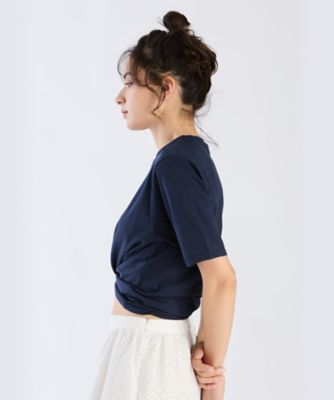 メッセージ　プリント　半袖　Ｔシャツ　”Ｌｅ　ｐｒｅｍｉｅｒ　ｑｕｉ　ｖｏｉｔ　ｌａ　ｍｅｒ”（６２８２ＷＷ２１６８０）