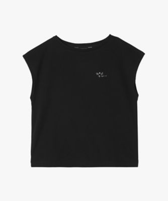 ＜TO B. BY AGNES B.＞グリッターロゴフレンチスリーブＴシャツ（６２８３ＷＷ２１０００）