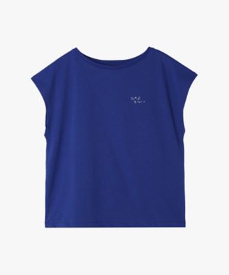 ＜TO B. BY AGNES B.＞グリッターロゴフレンチスリーブＴシャツ（６２８３ＷＷ２１６５０）