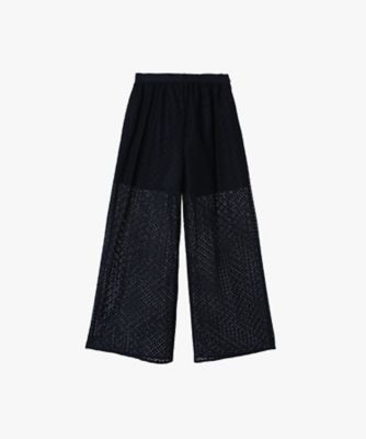 【新品タグ付き】PERNA レース パンツ ブラック M セール】レースロングパンツ（その他パンツ）｜Mela（メラ）の