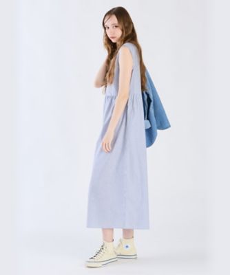 激安特価 WX55 ROBE ストライプブイネックドレス Facial Wash