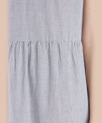 ＷＸ５５　ＲＯＢＥ　ストライプブイネックドレス（６３１１ＷＸ５５６８０）