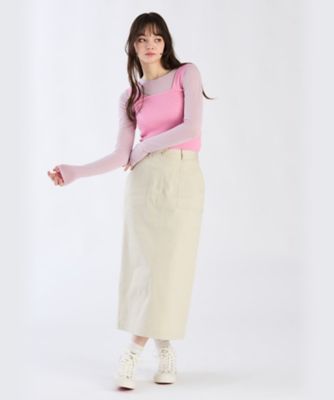 agnes b. アニエスベー レザースカート 美品 サイズ:36 ブラック