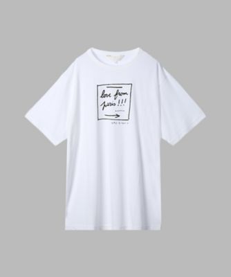 ＜TO B. BY AGNES B.＞ＬＯＶＥ　ＦＲＯＭ　ＰＡＲＩＳ　ボーイズＴシャツ（６３１８ＷＨ４１１０１０）