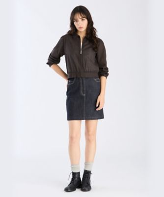 agnès b. ブルゾン グレー サイズ0 霜降り　アルミジップ　八の字 UNISEX サテン中綿ブルゾン – BUNNY APARTMENT