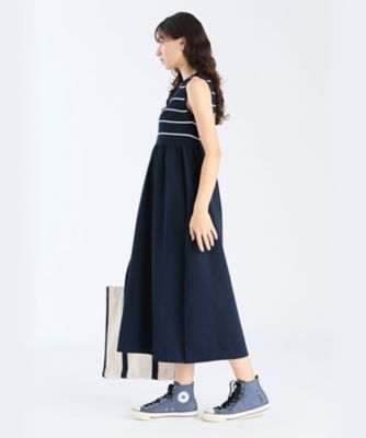 ノースリーブ ロング ニット ワンピース（6358WX78681