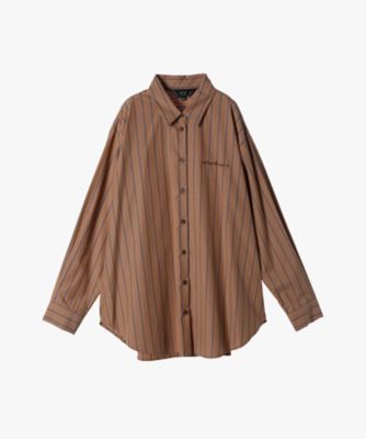 美品 キャバン CABaN コットンタイプライターハーフスリーブシャツ 秋カラー CABaN コットンタイプライター バンドカラーシャツ