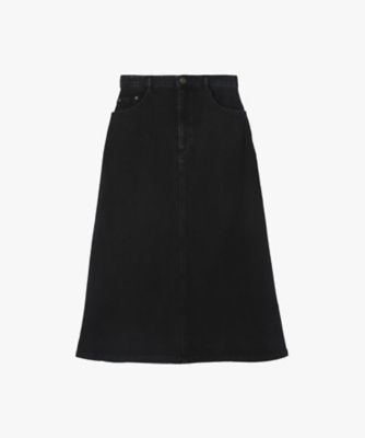 LOEFF スカート　ブラック色　未使用品 LOEFF（ロエフ）の「＜LOEFF＞サテン コクーンスカート