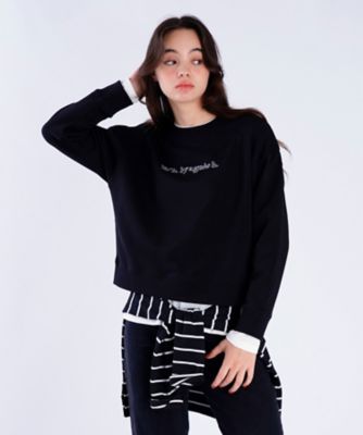 agnes b. ♡ロゴスウェット　春ナチュラル　シンプル　上品カジュアル agnes b. ♡ロゴスウェット 春ナチュラル シンプル 上品
