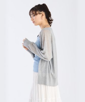 シアーニットラグランカーディガン（6413WY09820