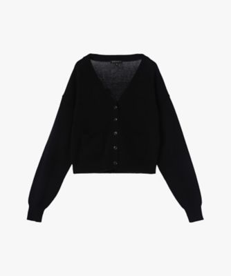 CABaN カーディガン 黒 コットンカシミヤ クルーネックカーディガン | CABaN/キャバン