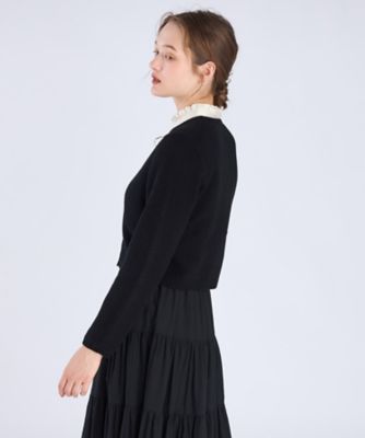 ウール フラワーボタン カーディガン（6447WT19000） | TO