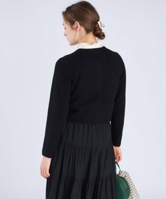 ウール フラワーボタン カーディガン（6447WT19000） | TO