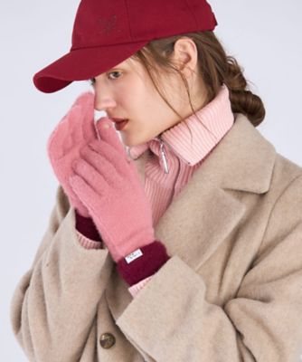 ＜TO B. BY AGNES B.＞バイカラー　ニット　グローブ（６４５８ＷＹ６０４２０）