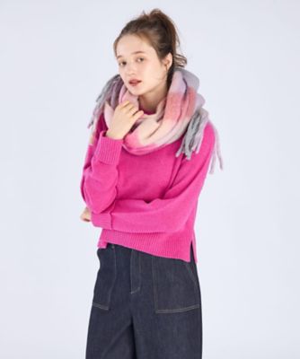 TO B. BY AGNES B./トゥービー バイ アニエスベー ウールリブカフスプルオーバー(6474WT19422) 422ピンク トップス【三越伊勢丹/公式】