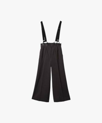 emic:etic サスペンダーパンツ　黒リネン　サイズ2 emic:etic サスペンダーパンツ 黒リネン サイズ2 emic:etic