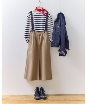 ウール調 サスペンダー スカート（6479WY72023） | TO B