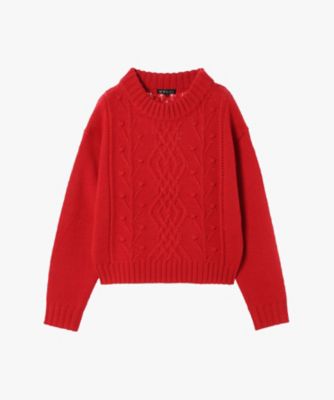 ＜TO B. BY AGNES B.＞ウールアクリルケーブルプルオーバー（６４８３ＷＹ７４４５０）