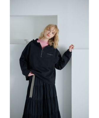 PGG フード付きハーフジップカットソー PGG フード付きハーフジップカットソー