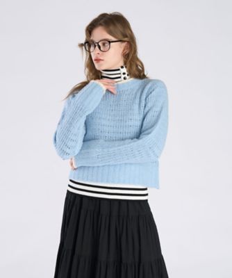 ＜TO B. BY AGNES B.＞バイカラーライクニットプルオーバー（６４９４ＷＹ８１６００）