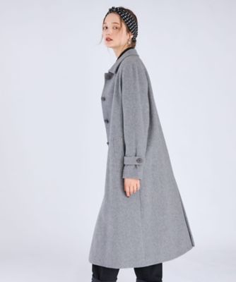 ✨美品✨アニエスベー　ツイードコート　グレー　日本製　38サイズ　ベルト付き ✨美品✨アニエスベー ツイードコート グレー 日本製 38サイズ