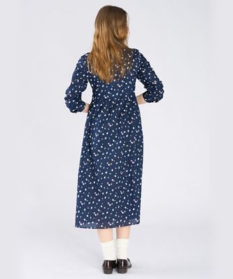 フラワープリント コットン 長袖 ワンピース（6526WA07680