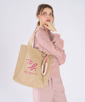 ＜TO B. BY AGNES B.＞コットン　ロゴ　トートバッグ（６５３４ＷＡ１２０２３）