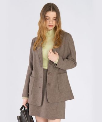 ＜TO B. BY AGNES B.＞ミックスツイード　テーラードジャケット（６５４６ＷＡ１８０２３）